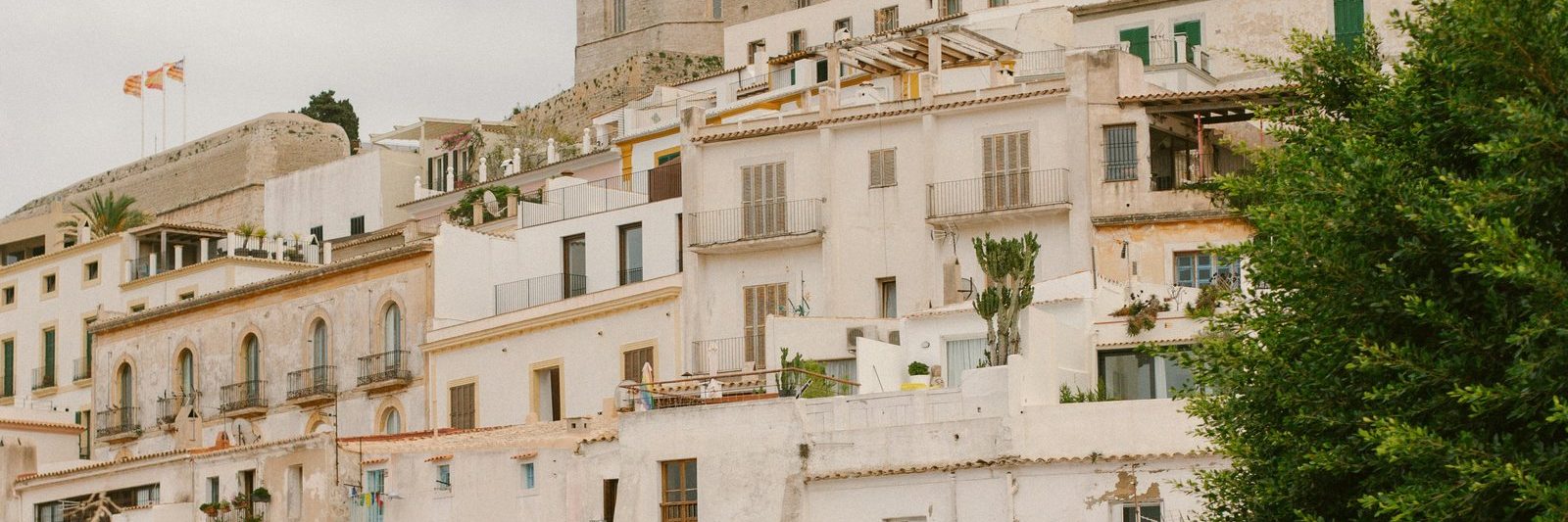 The white houses of Dalt Vila, Ibiza Town